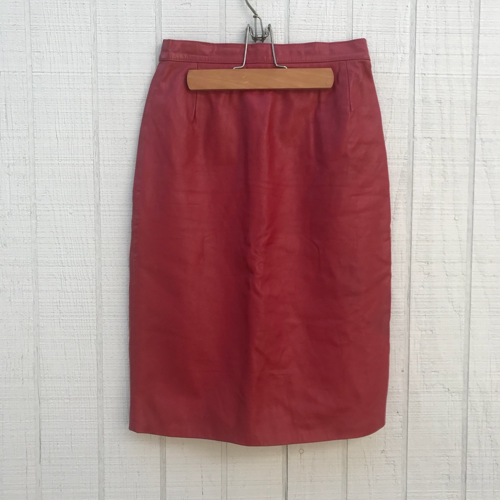 Vintage leather skirt